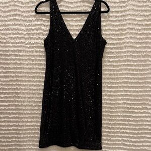 Black Sequin Dress